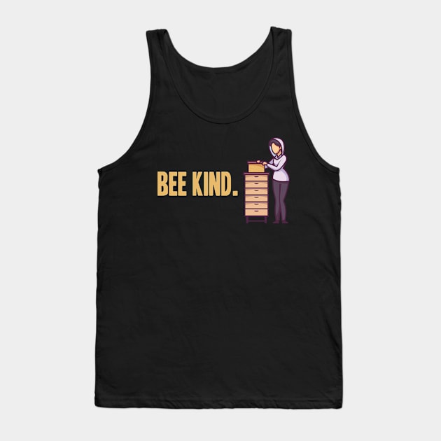 Bee Kind Beekeeper Beekeeping Gift Tank Top by skaterly